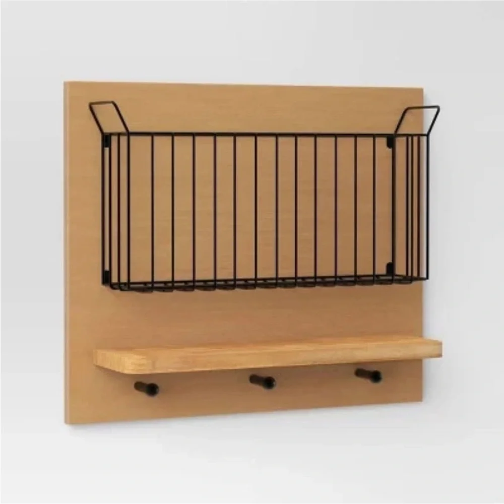 17"x14" Wall Organizer Brown/Black - Threshold - Picture 3 of 7